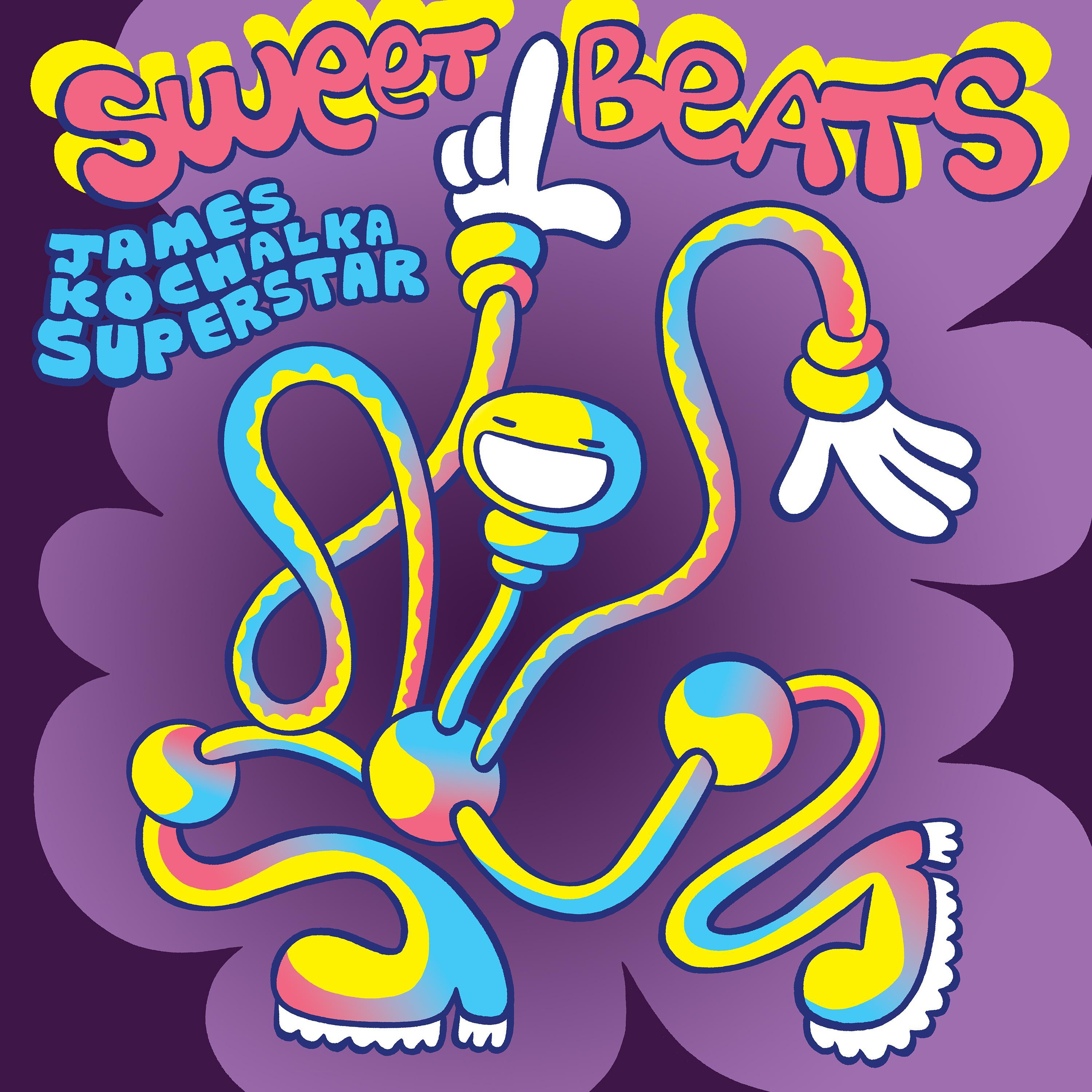 cover art for the James Kochalka Superstar Sweet Beats 3-track single