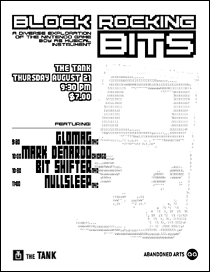 Flyer thumbnail:  2003 08 21 :: Block Rocking Bits @ The Tank