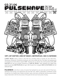 Flyer thumbnail:  2006 03 31 @ PulseWave @ The Tank