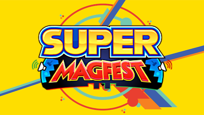 Promo graphic for the Super MAGFest event taking place January 23-26 2025 at Gaylord National Resort and Convention Center in National Harbor MD.