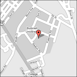 Map:  Sigfried Weis Music Building, Bucknell University