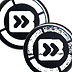 Bit Shifter 1-inch pin:  b-in-circle logo